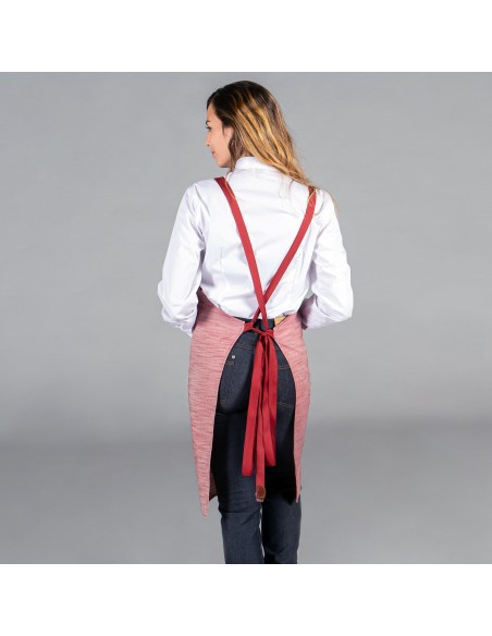 DELANTAL CON PETO SARGA RUSTICA 87X74 CM
