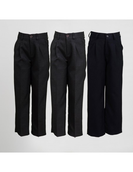 PANTALON LARGO MEDIA GOMA Y CREMALLERA
