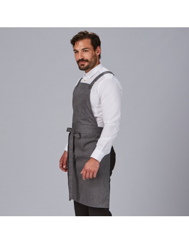 DELANTAL PETO BOLSILLO CARTERA SARGA RECICLADA 88X74 CM