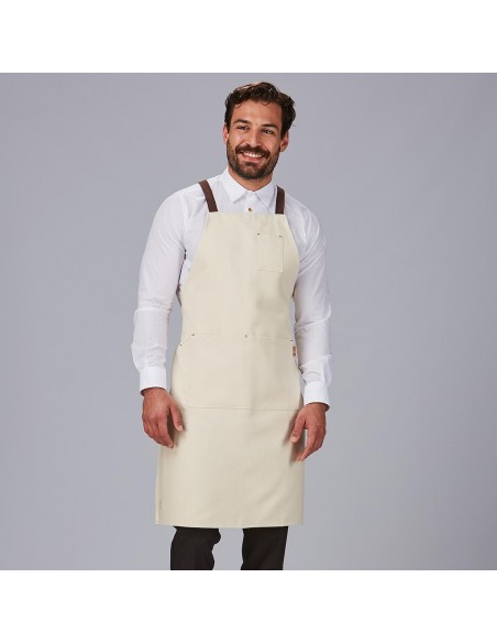 DELANTAL CON PETO ESTERILLA TEJIDO ORGANICO 91X74 CM