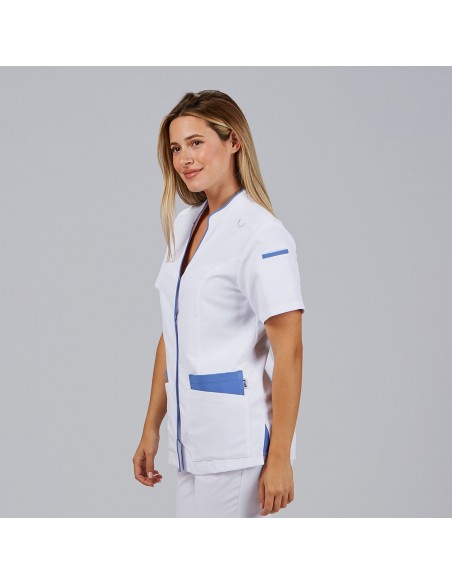 BLUSA MUJER ABIERTA CUELLO MAO M/C YLENA BLUSA MUJER ABIERTA CUELLO MAO M/C YLENA