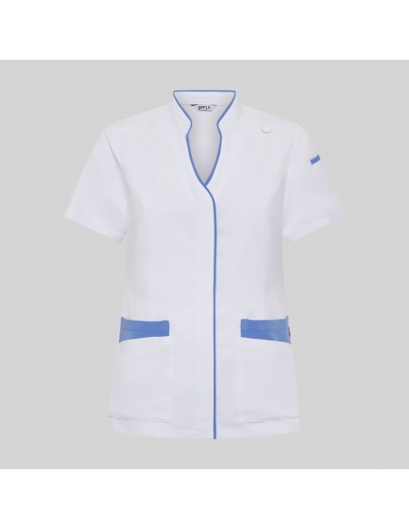 BLUSA MUJER ABIERTA CUELLO MAO M/C YLENA BLUSA MUJER ABIERTA CUELLO MAO M/C YLENA