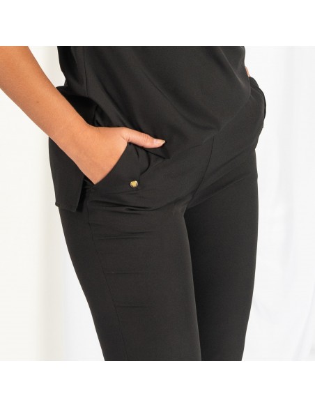 PANTALON MUJER GOMA COSTADOS