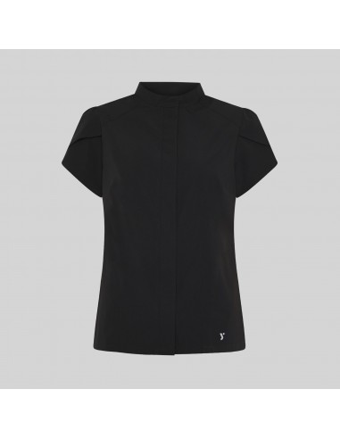 BLUSA MUJER BOTON OCULTO M/C LINA