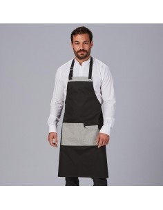 DELANTAL PETO BICOLOR 88X74 CM