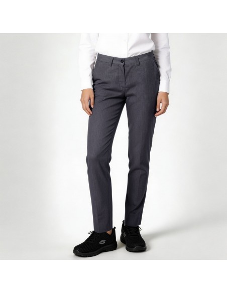 PANTALON MUJER CHINO SARGA JASPEADA