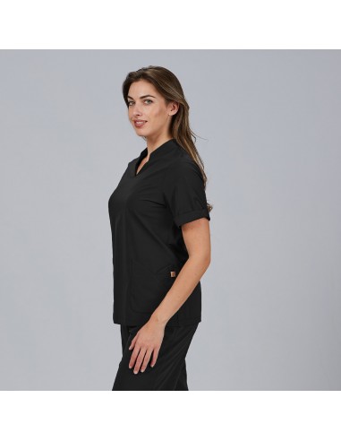 BLUSA MUJER CERRADA BOLSILLOS M/C MAY