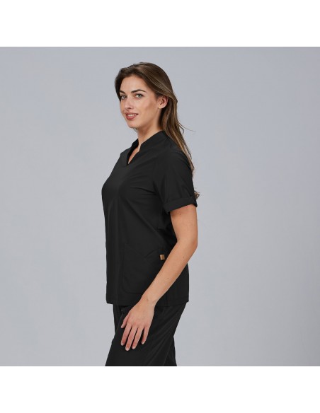 BLUSA MUJER CERRADA BOLSILLOS M/C MAY
