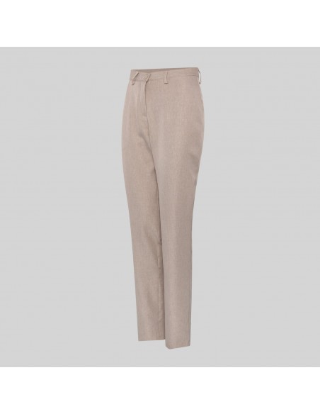 PANTALON MUJER TEJIDO RECICLADO ARENA