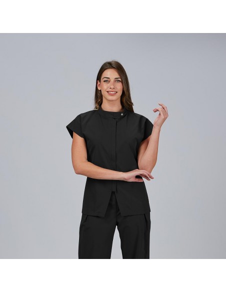 BLUSA MUJER ABIERTA CREMALLERA M/C MUSA