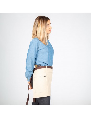 DELANTAL CORTO BEIGE 35X67 CM