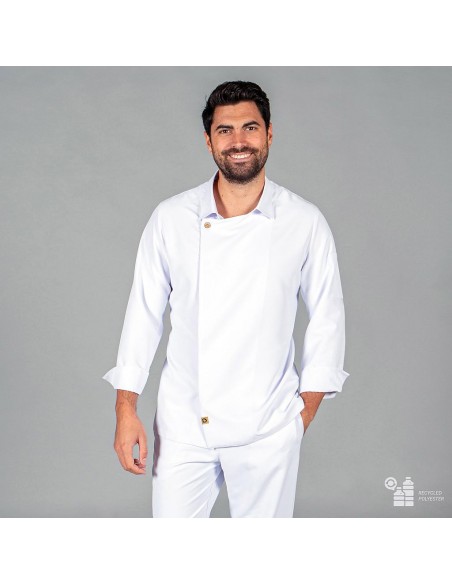 CHAQUETA COCINA UNISEX ARIAS TEJIDO RECICLADO MICROFIBRA