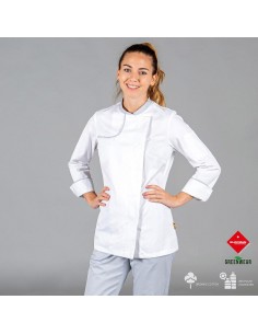 CHAQUETA COCINA MUJER ANAYA TEJIDO RECICLADO Y ORGANICO KLOPMAN