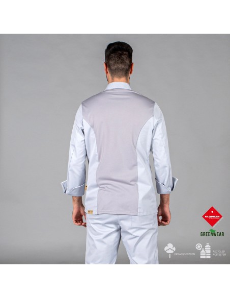 CHAQUETA COCINA UNISEX BELTRAN TEJIDO RECICLADO Y ORGANICO KLOPMAN