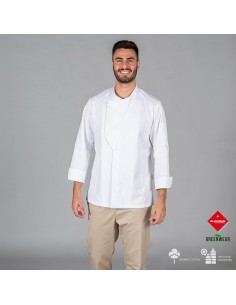 CHAQUETA COCINA UNISEX HARO TEJIDO RECICLADO Y ORGANICO KLOPMAN