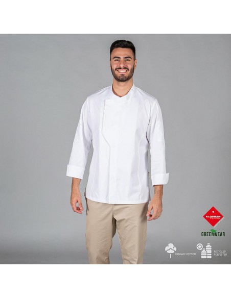 CHAQUETA COCINA UNISEX HARO TEJIDO RECICLADO Y ORGANICO KLOPMAN