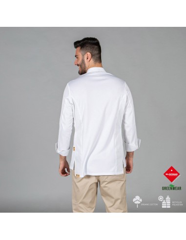 CHAQUETA COCINA UNISEX HARO TEJIDO RECICLADO Y ORGANICO KLOPMAN