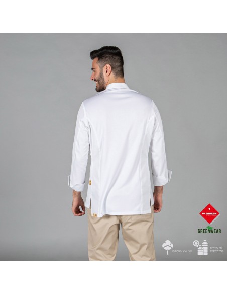 CHAQUETA COCINA UNISEX HARO TEJIDO RECICLADO Y ORGANICO KLOPMAN