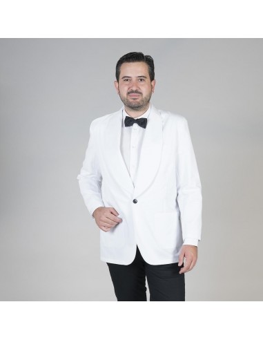 CHAQUETILLA SMOKING 1 BOTON BLANCA