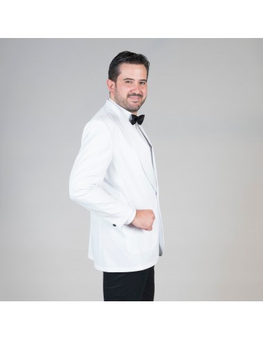 CHAQUETILLA SMOKING 1 BOTON BLANCA