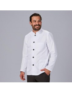 CHAQUETA HOMBRE CUELLO MAO BLANCA
