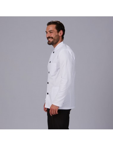 CHAQUETA HOMBRE CUELLO MAO BLANCA