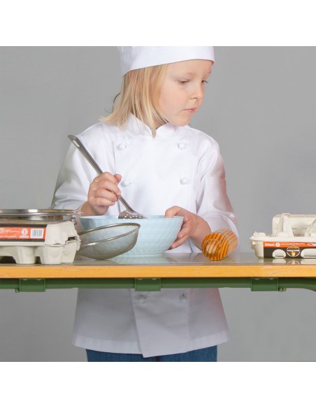 CHAQUETA COCINERO INFANTIL BLANCA