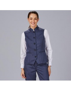 CHALECO MUJER CUELLO MAO LUJAN