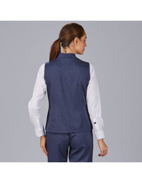 CHALECO MUJER CUELLO MAO LUJAN