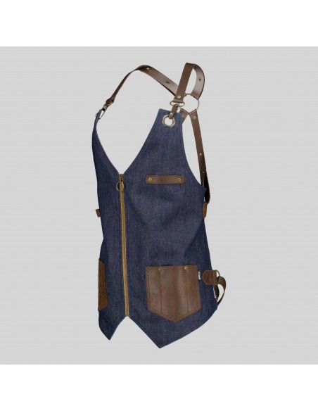 CHALECO UNISEX VAQUERO Y PIEL KURUME