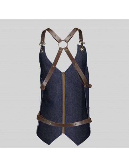 CHALECO UNISEX VAQUERO Y PIEL KURUME