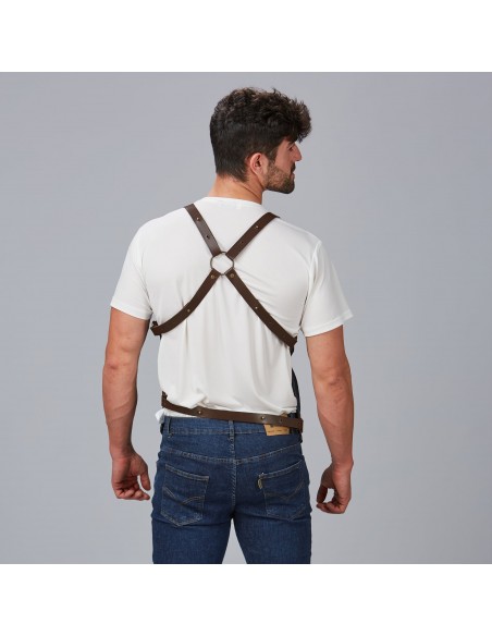 CHALECO UNISEX VAQUERO Y PIEL KURUME