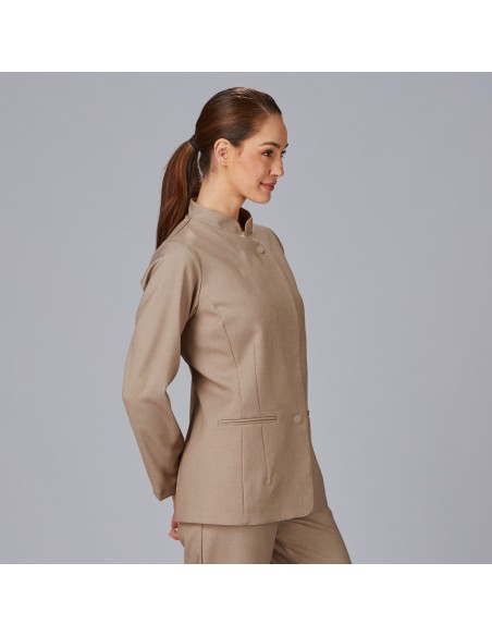 CHAQUETA MUJER CUELLO MAO CAMPOS CHAQUETA MUJER CUELLO MAO CAMPOS