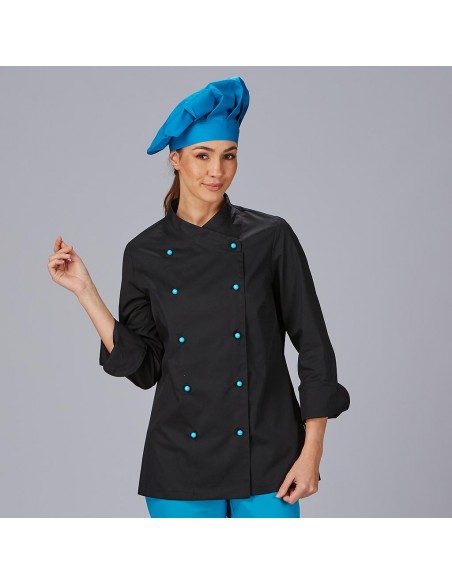 CHAQUETA COCINA MUJER NIZA SIN BOTONES (PEDIR APARTE REF 3111)