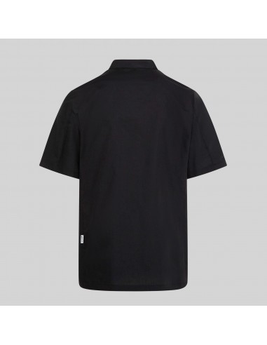 CHAQUETA COCINA UNISEX POPELIN FINO NEGRO M/C