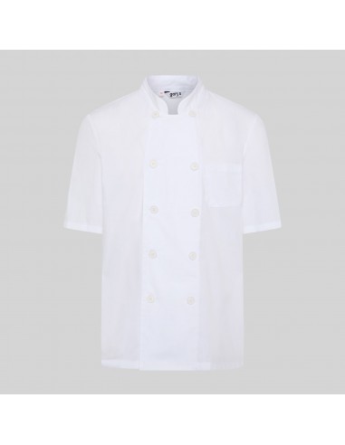 CHAQUETA UNISEX POPELIN FINO BLANCO M/C