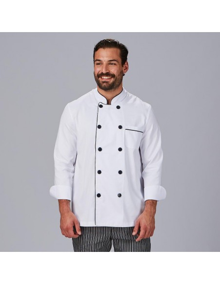 CHAQUETA COCINA UNISEX COMBI VIVO COLORES M/L