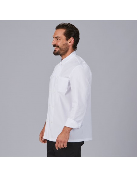 CHAQUETA COCINA UNISEX M/L SARGA BLANCA