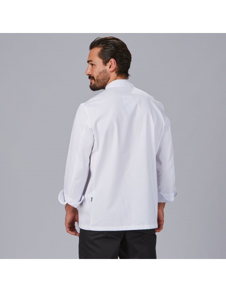 CHAQUETA COCINA UNISEX M/L SARGA BLANCA