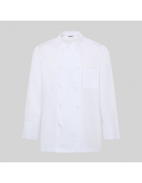 CHAQUETA COCINA UNISEX M/L SARGA BLANCA