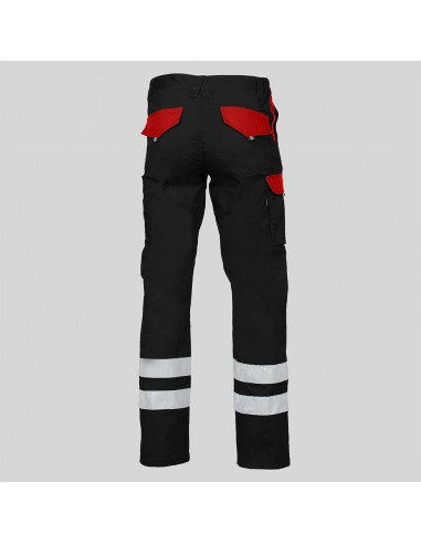 PANTALON UNISEX MULTIBOLSILLOS ELASTICO ARCE COMBI + 2 BANDAS REFLECT.
