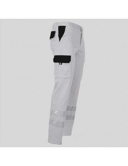 PANTALON UNISEX MULTIBOLSILLOS ELASTICO GAMO COMBI + 2 BANDAS REFLECT.