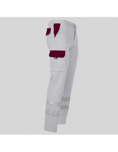 PANTALON UNISEX MULTIBOLSILLOS ELASTICO GAMO COMBI + 2 BANDAS REFLECT.