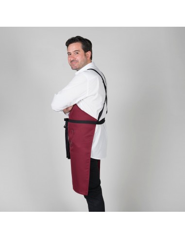 DELANTAL CON PETO GOURMET ESTAMPADO 92X75 CM