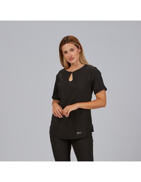 BLUSA MUJER ESCOTE LAGRIMA M/C MARÍA