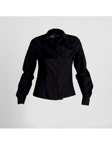 BLUSA CAMARERA ENTALLADA M/LARGA
