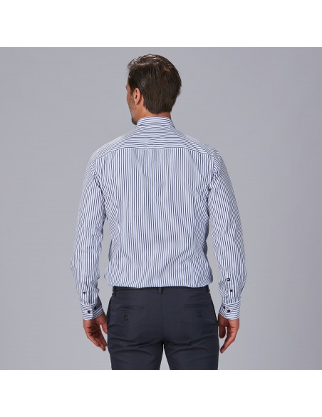 CAMISA HOMBRE RAYAS BICOLOR SLIM FIT ALESSANDRO