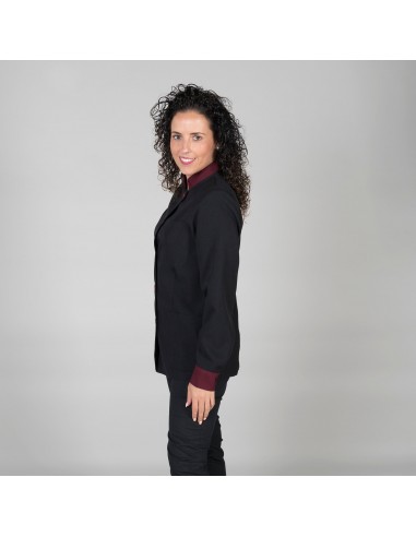 BLUSA MUJER CUELLO MAO M/LARGA COMBI