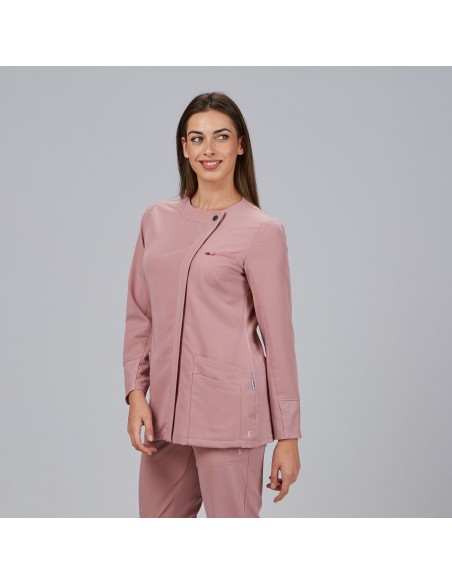 BLUSA MUJER ABIERTA MANGA LARGA MARINA