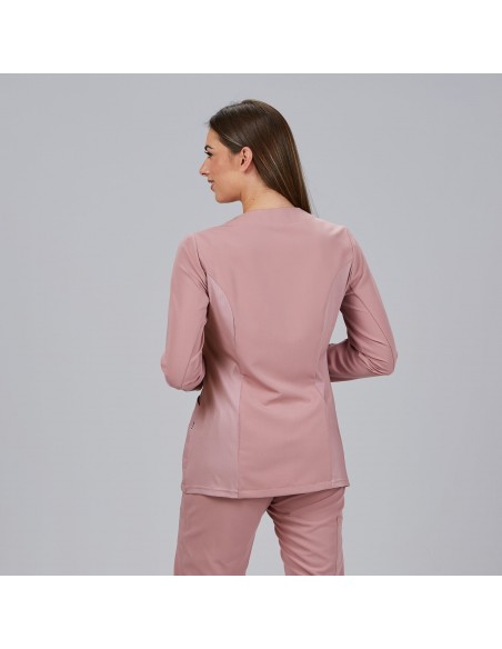 BLUSA MUJER ABIERTA MANGA LARGA MARINA